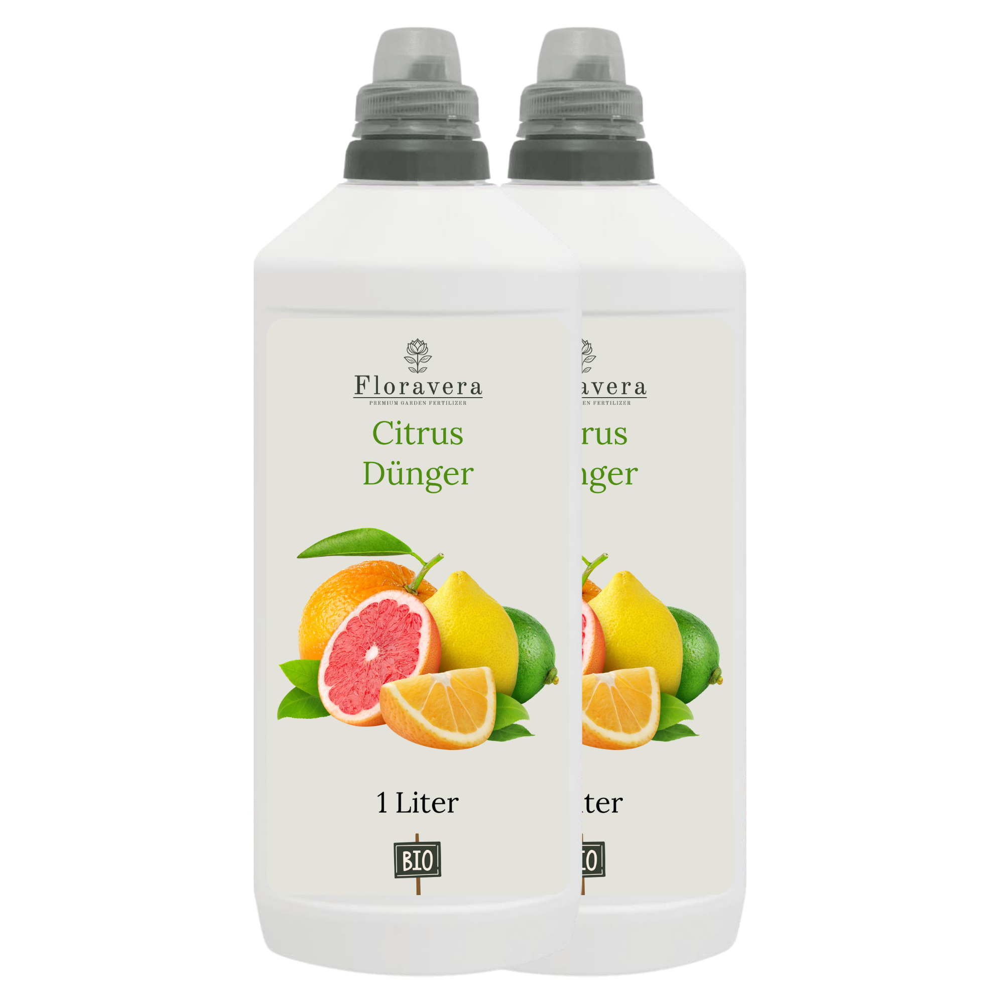 Floravera Premium CItrus Bio-Flüssigdünger 1 Liter Zitrusdünger Dünger Zitrusfrucht