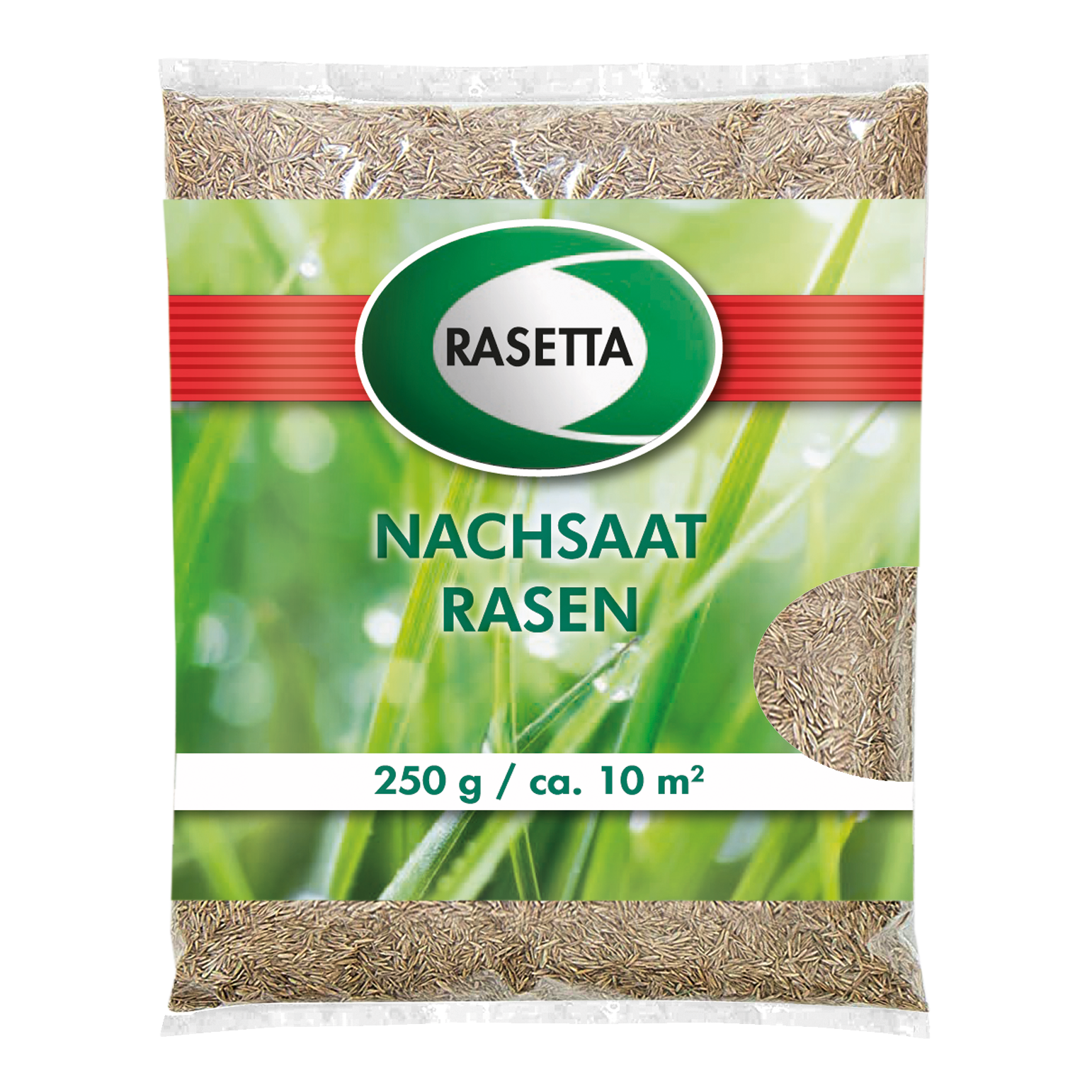 80L Plantaflor Rasenerde, plus 250g Rasetta Rasensamen, Nachsaat, Ideal zum Ausbessern, mit Quarzsand