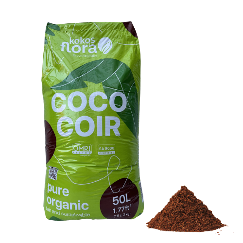 Kokos Flora Coco Coir Kokosnusserde, Kokossubstrat, Blumenerde, Pflanzerde, Topferde, 100% Kokosfasern