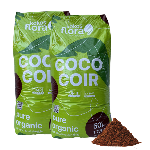 Kokos Flora Coco Coir Kokosnusserde, Kokossubstrat, Blumenerde, Pflanzerde, Topferde, 100% Kokosfasern