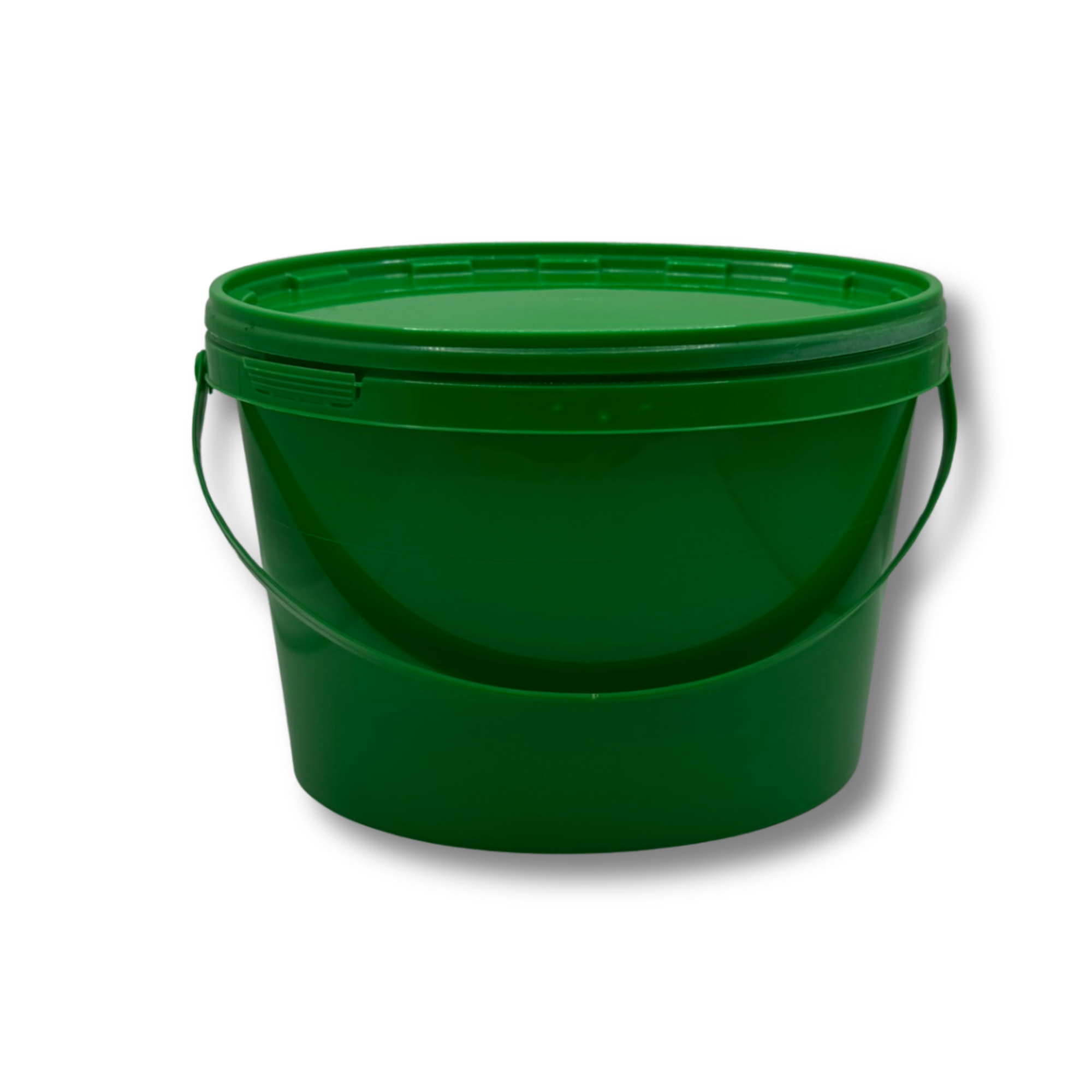 Eimer mit Deckel leer grün oval 18,5L 15x Schutteimer Werkzeugeimer Haushaltseimer