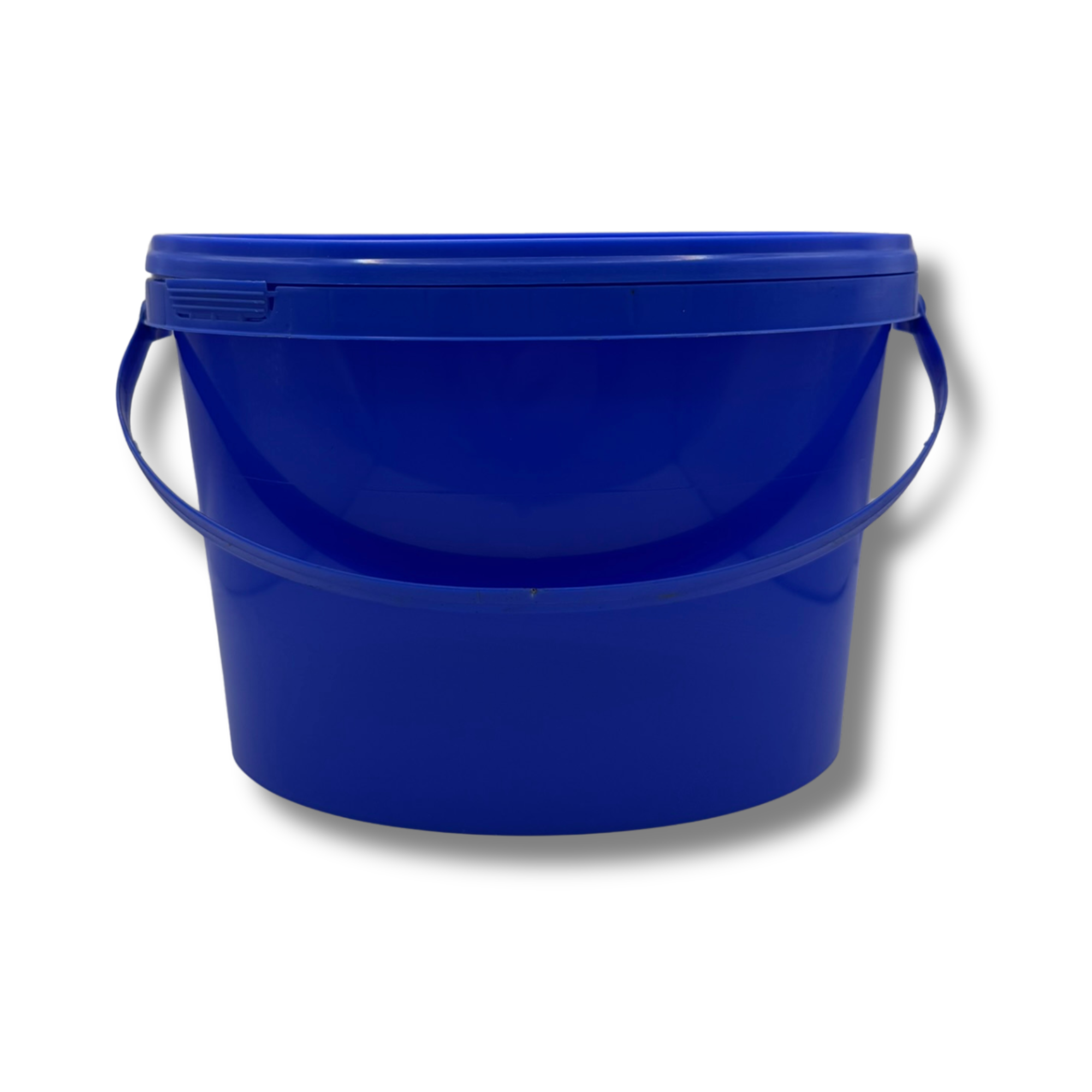 Eimer mit Deckel leer blau oval 2,5L