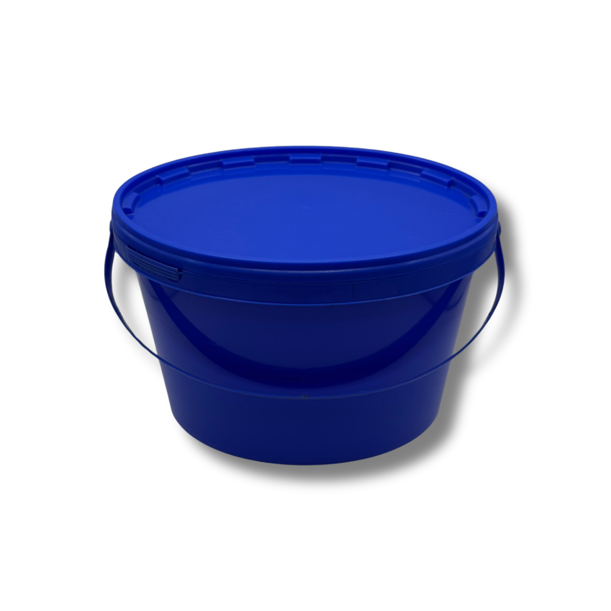 Eimer mit Deckel leer blau oval 2,5L