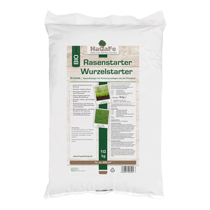 HaGaFe Bio TURBO Rasenstarter, Wurzelstarter, Rasendünger für Rasenneuanlagen, Dünger mit viel Phosphat