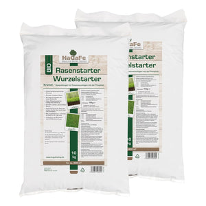 HaGaFe Bio TURBO Rasenstarter, Wurzelstarter, Rasendünger für Rasenneuanlagen, Dünger mit viel Phosphat