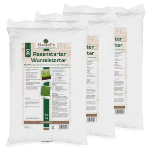 HaGaFe Bio TURBO Rasenstarter, Wurzelstarter, Rasendünger für Rasenneuanlagen, Dünger mit viel Phosphat