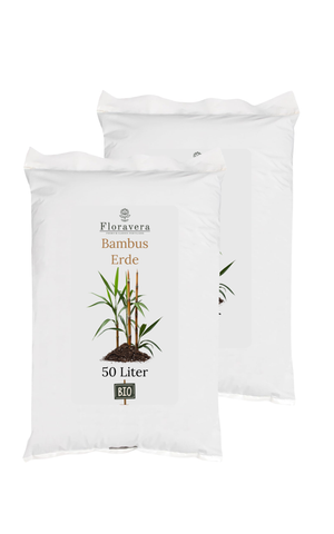 Floravera Premium BIO Bambuserde Pflanzerde 50 Liter