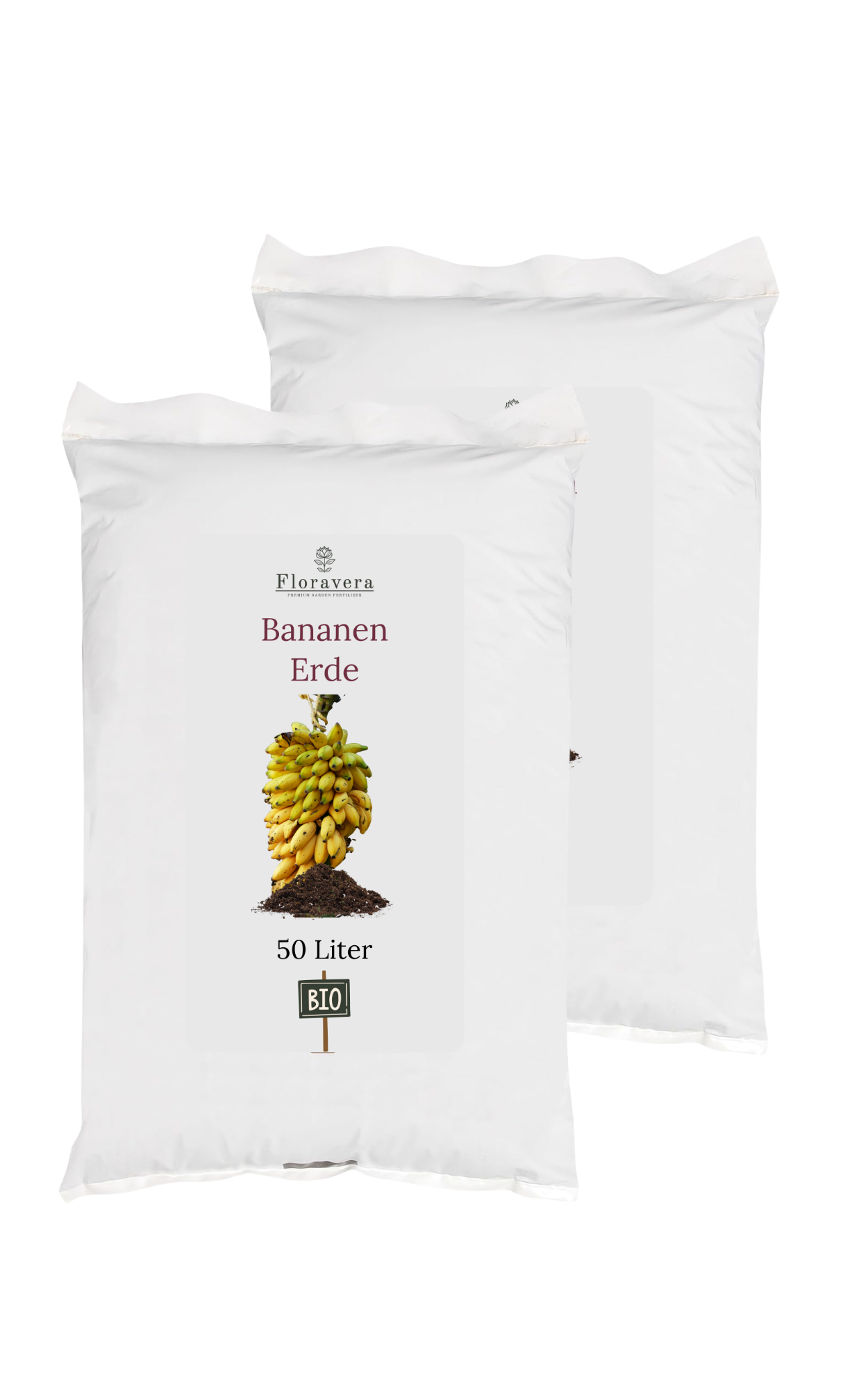 Floravera Premium BIO Bananenerde Pflanzerde 50 Liter