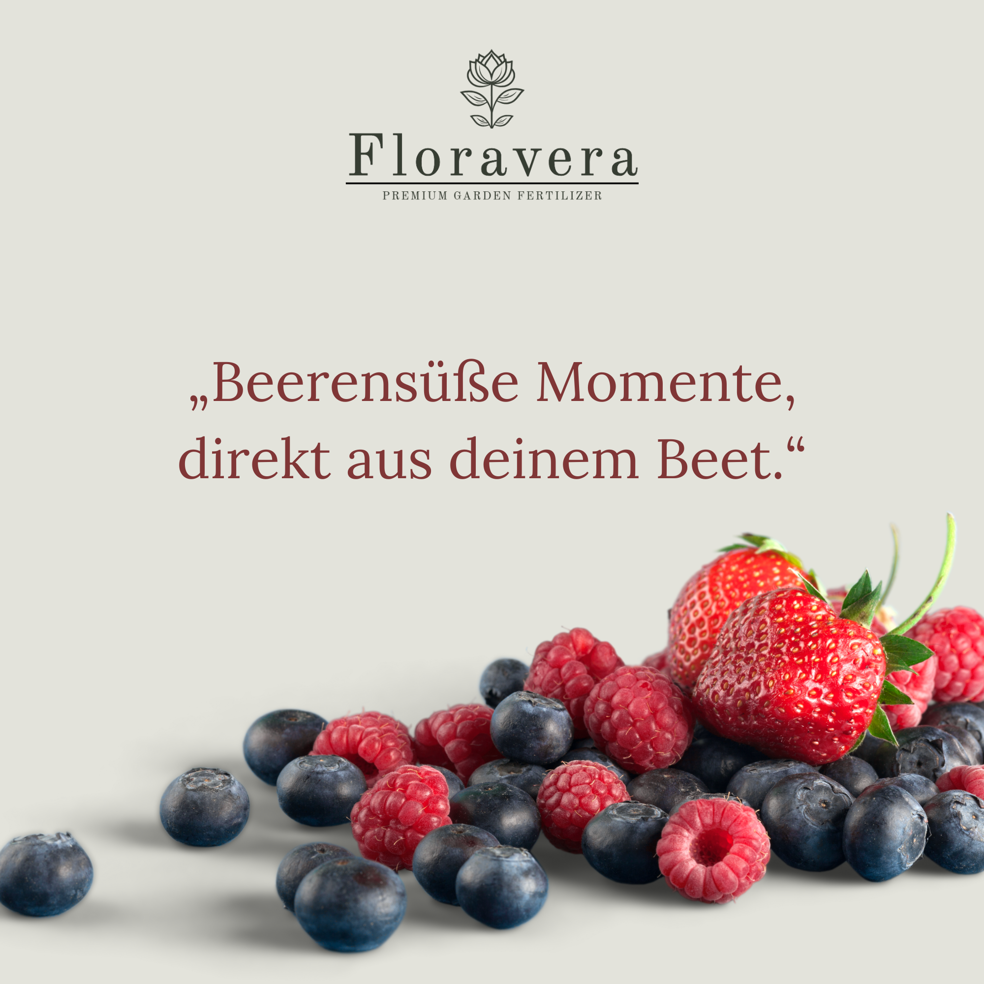 Floravera Premium Beeren Bio-Flüssigdünger 1 Liter Beerendünger Dünger