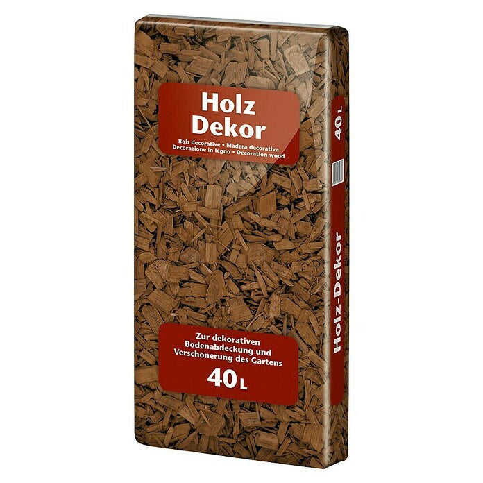 Bevermann Uni Holzdekor Braun, Dekor - Mulch, Abdeckmaterial, Holz - Dekorrinde