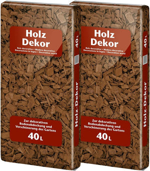 Bevermann Uni Holzdekor Braun, Dekor - Mulch, Abdeckmaterial, Holz - Dekorrinde