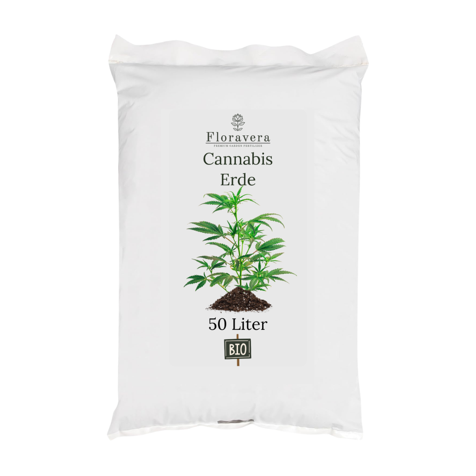 Floravera Premium BIO Cannabiserde Blumenerde Pflanzerde 50 Liter