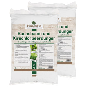 HaGaFe Buchsbaumdünger, Kirschlorbeerdünger, Spezialdünger, Dünger, Gartendünger mit Langzeitwirkung