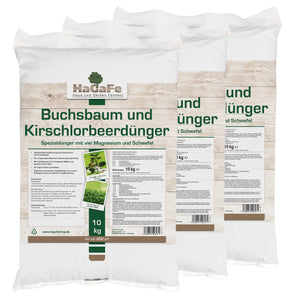 HaGaFe Buchsbaumdünger, Kirschlorbeerdünger, Spezialdünger, Dünger, Gartendünger mit Langzeitwirkung