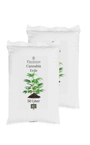 Floravera Premium BIO Cannabiserde Blumenerde Pflanzerde 50 Liter