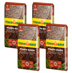 Floragard Pinien - Rinde, Pinienrinde, sehr fein 2-8mm, Rindenmulch, Bodenabdeckung aus reiner mediterraner Pinie