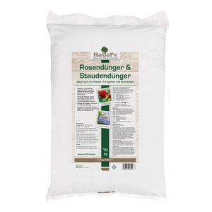 HaGaFe Rosendünger, Staudendünger, Ideal auch für Flieder, Forsythien, Schneeball, organisch - mineralischer Spezialdünger