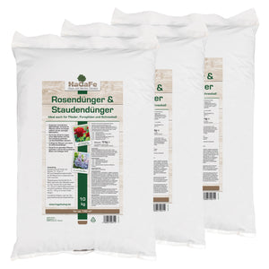 HaGaFe Rosendünger, Staudendünger, Ideal auch für Flieder, Forsythien, Schneeball, organisch - mineralischer Spezialdünger