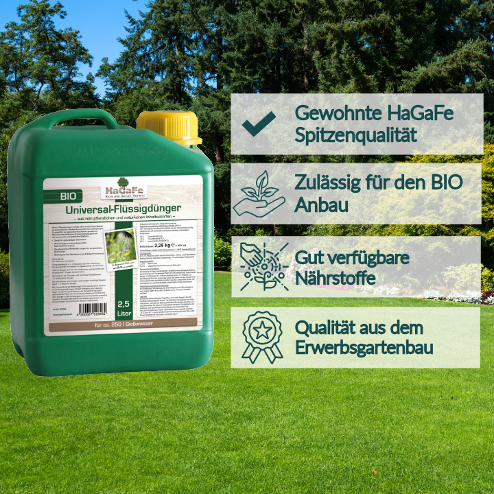 HaGaFe Bio Universal Flüssigdünger, Blattdünger, Universaldünger, Dünger, Blumendünger