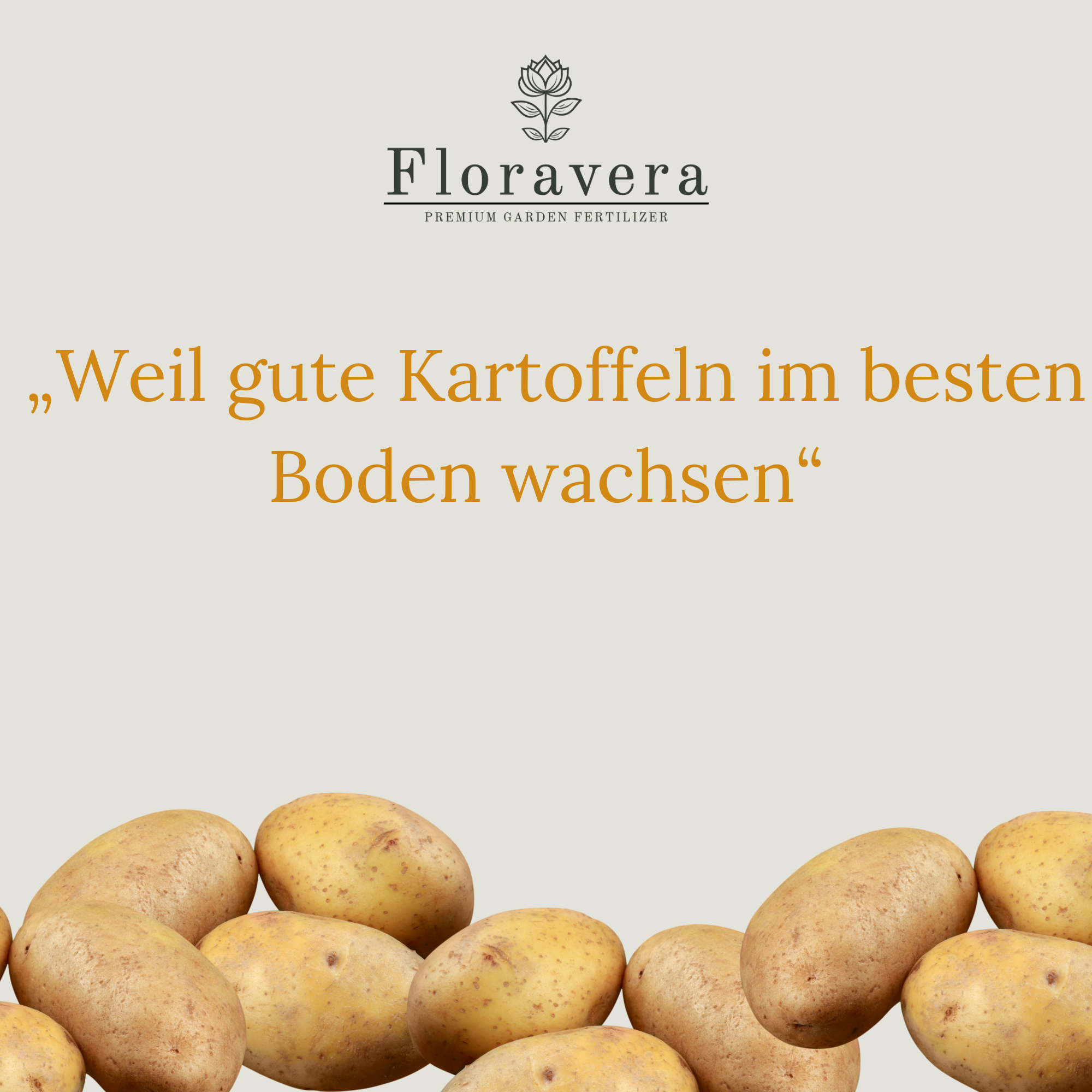 Floravera Premium BIO Kartoffelerde Blumenerde Pflanzerde 50 Liter