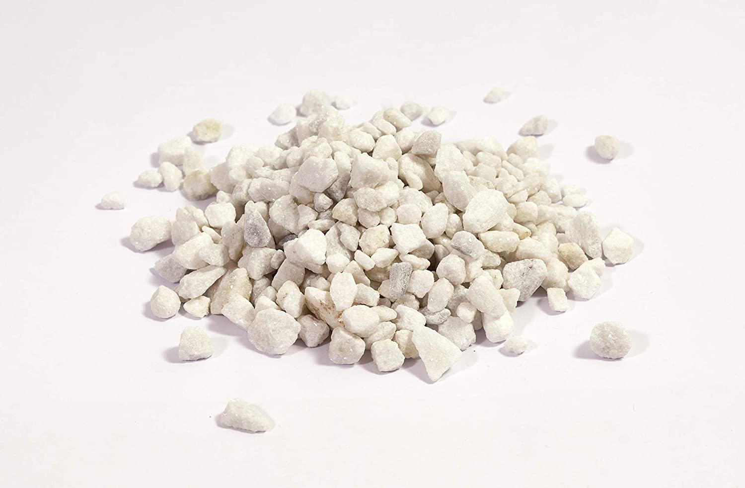 NWN Marmorsplitt 9-12 mm Weiss Dekosteine Ziersplitt Marmor-Splitt Steine Dekor