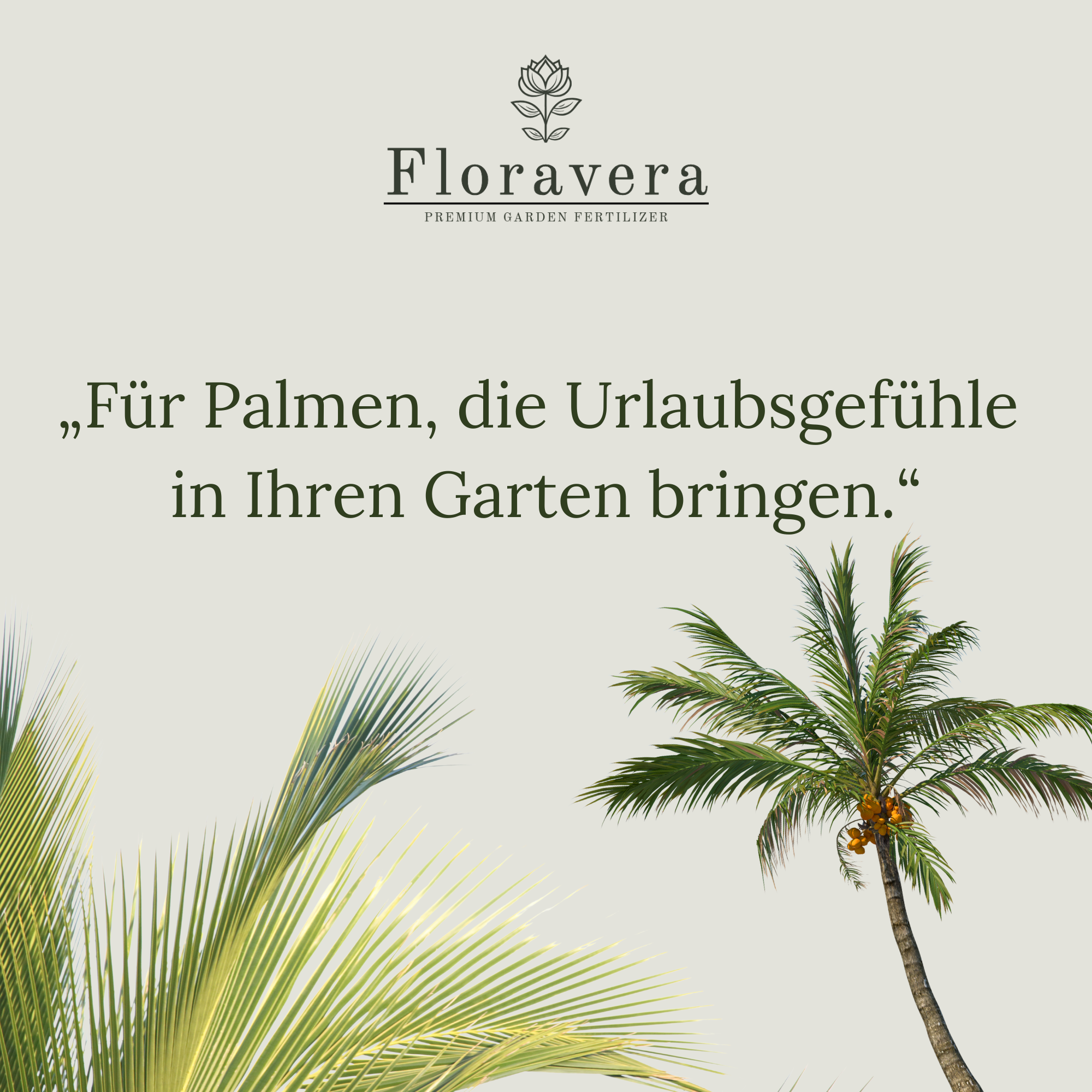 Floravera Premium BIO Palmenerde Pflanzerde 50 Liter