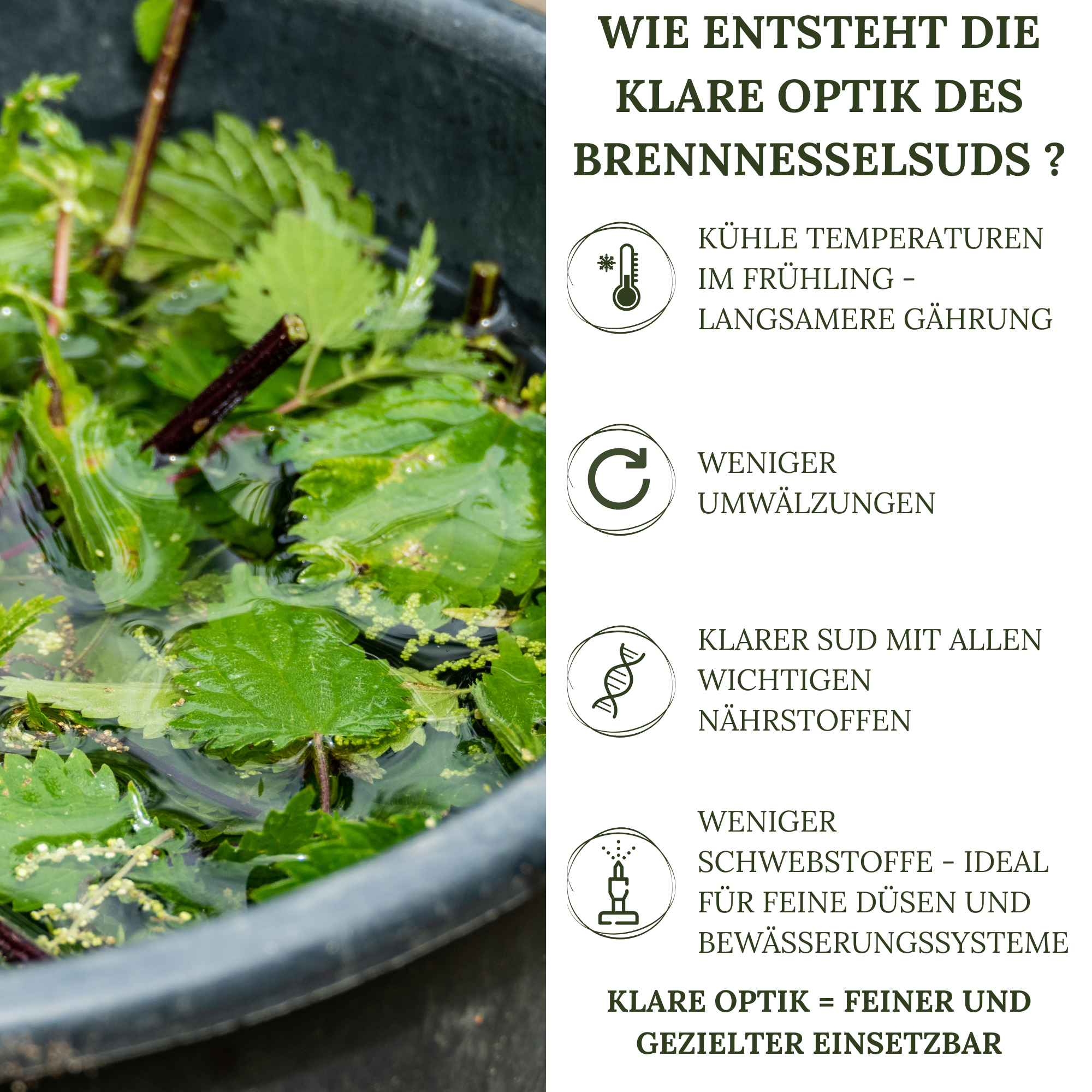 HaGaFe BIO Brennnessel Sud 5 Liter Brennnesseljauche Brennnesseldünger