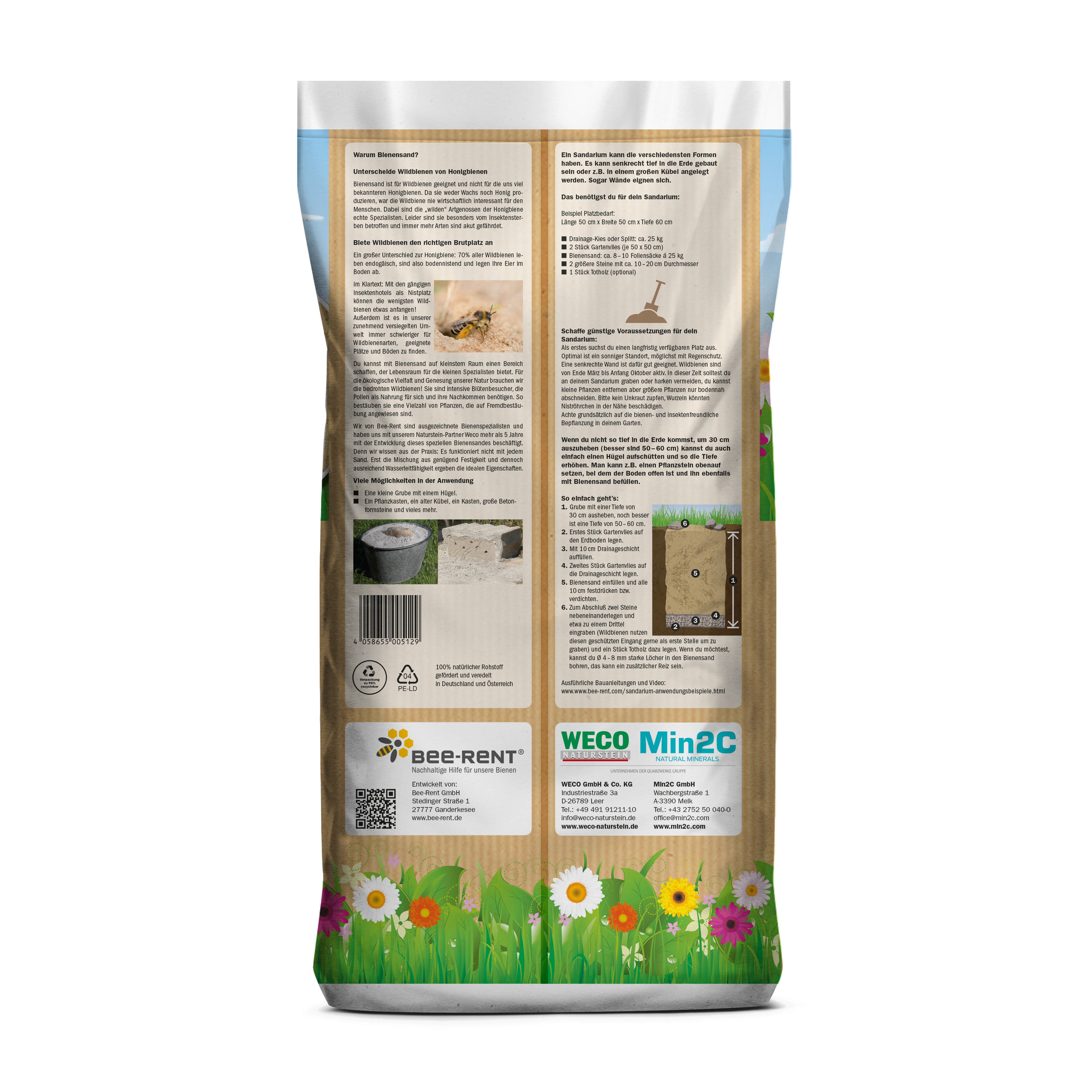 NWN Bee-Rent Bienensand Sandarium Sand 1 x 25kg
