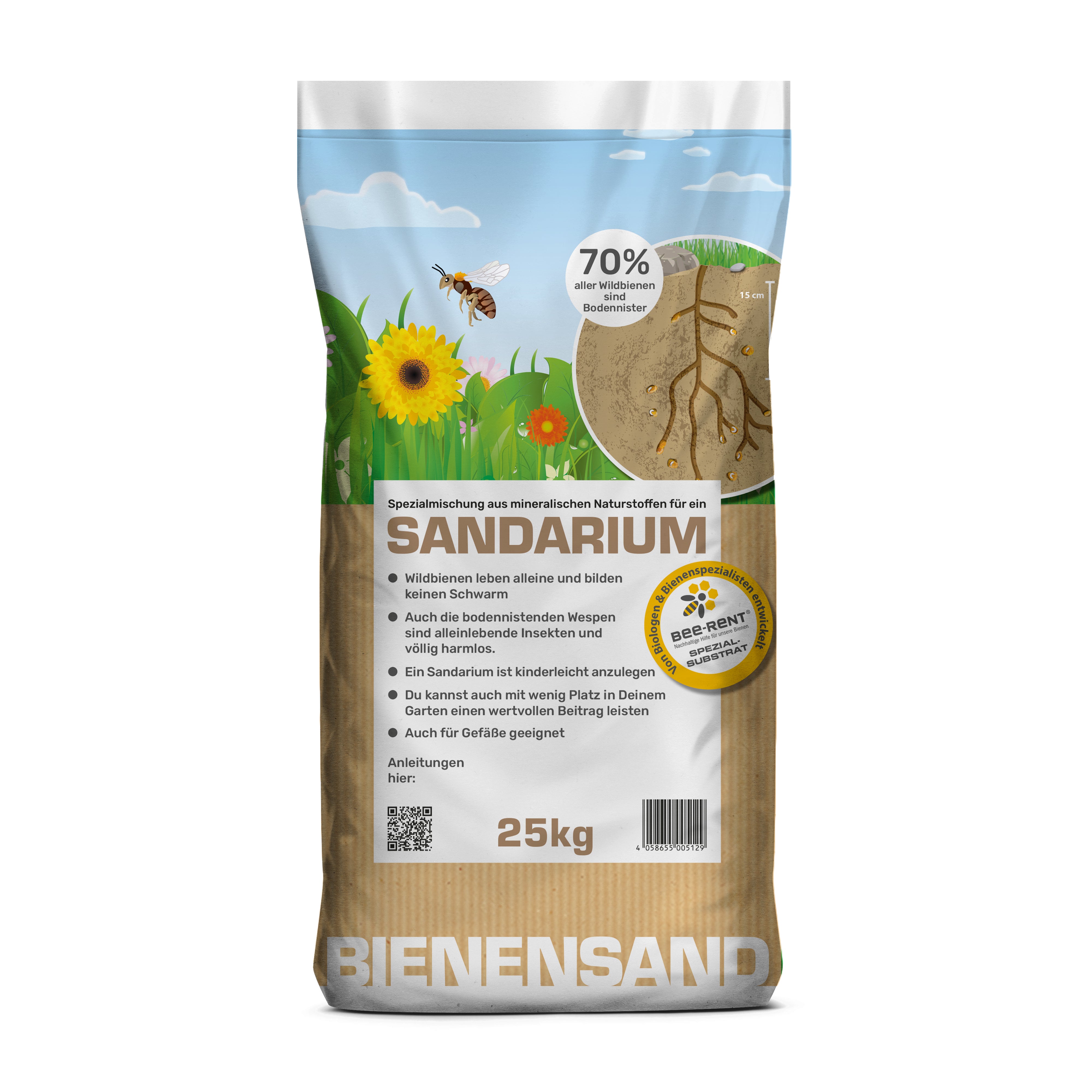 NWN Bee-Rent Bienensand Sandarium Sand 1 x 25kg