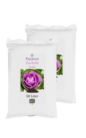 Floravera Premium BIO Zierkohlerde Pflanzerde 50 Liter