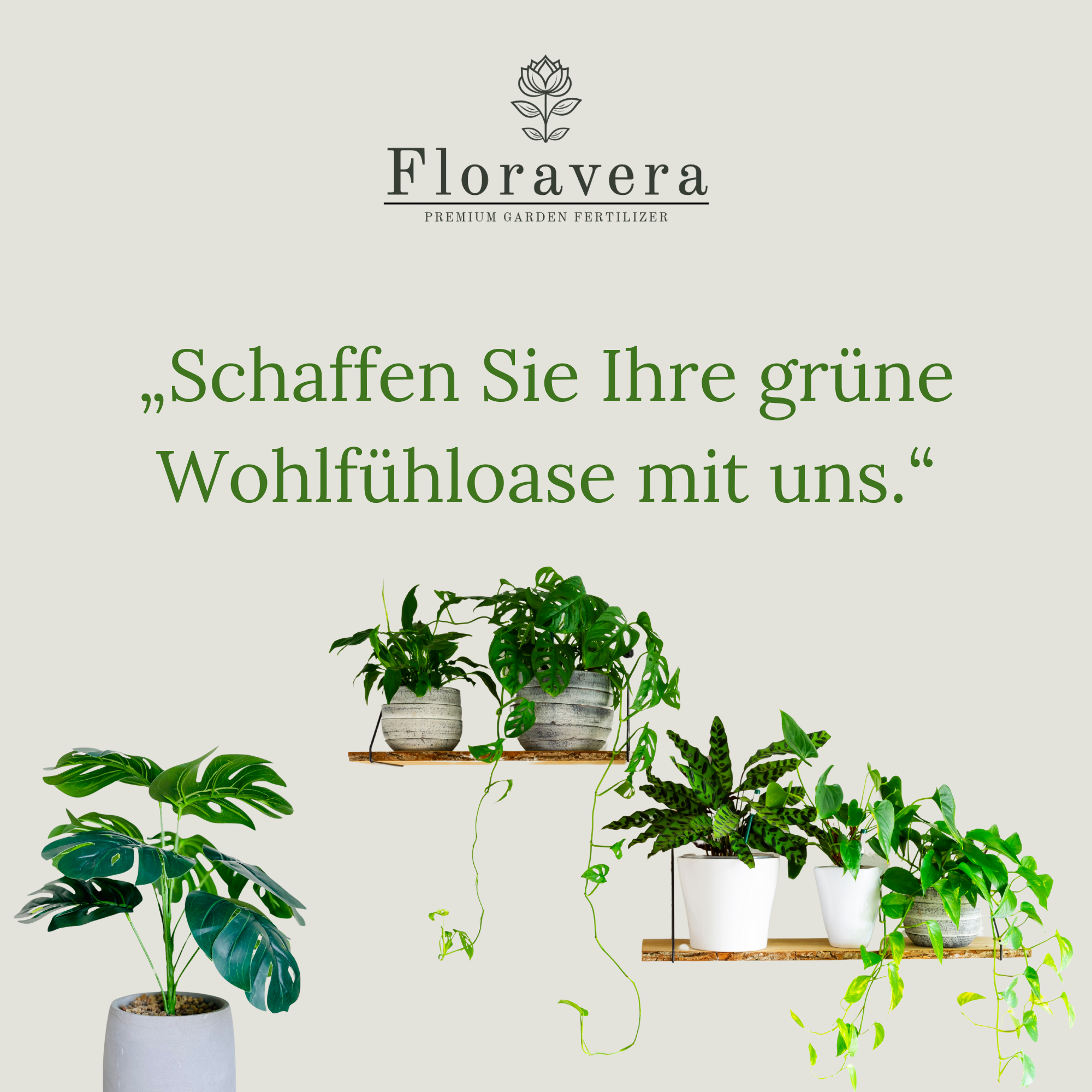 Floravera Premium BIO Zimmer- und Balkonpflanzenerde 50 Liter