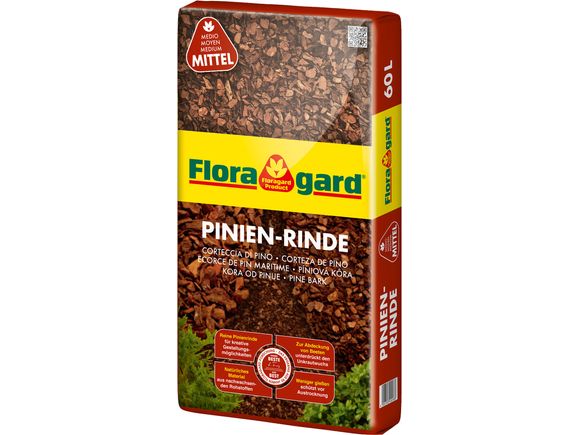 Floragard Pinienrinde Pinien Rinde Rindenmulch Rinden Mulch Bodenabdeckung Menge | 60 L (1 x 60 L) mittel