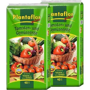 Plantaflor Plus Tomatenerde, Gemüseerde, Paprikaerde, Gurkenerde, Gartenerde