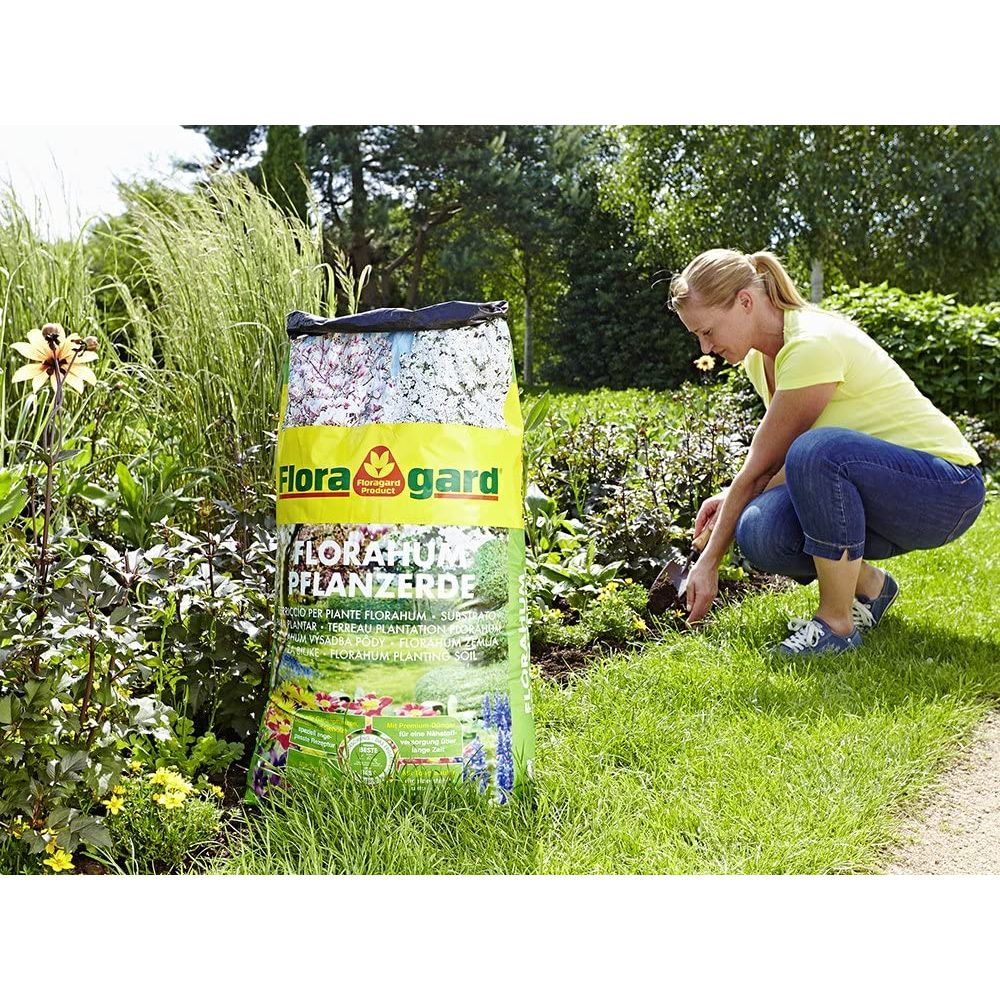 Floragard Florahum Pflanzerde 70L, Gartenerde, Blumenerde, Erde