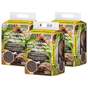 Floragard Schildkrötensubstrat, Terrariensubstrat, Terrarieneinstreu, Spezial Einstreu für Landschildkröten und andere Reptilien