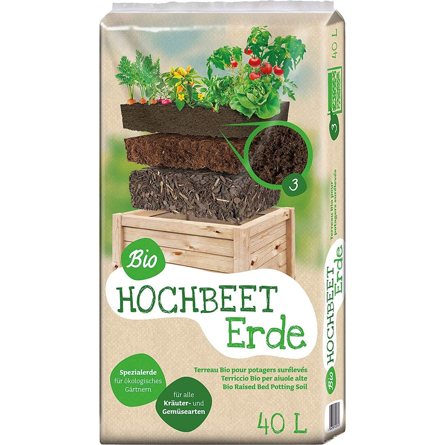 bauhaus organischer dünger Floragard Uni Bio Hochbeet Erde 40L, Hochbeeterde, Gemüseerde, Paprika –  HaGaFeShop