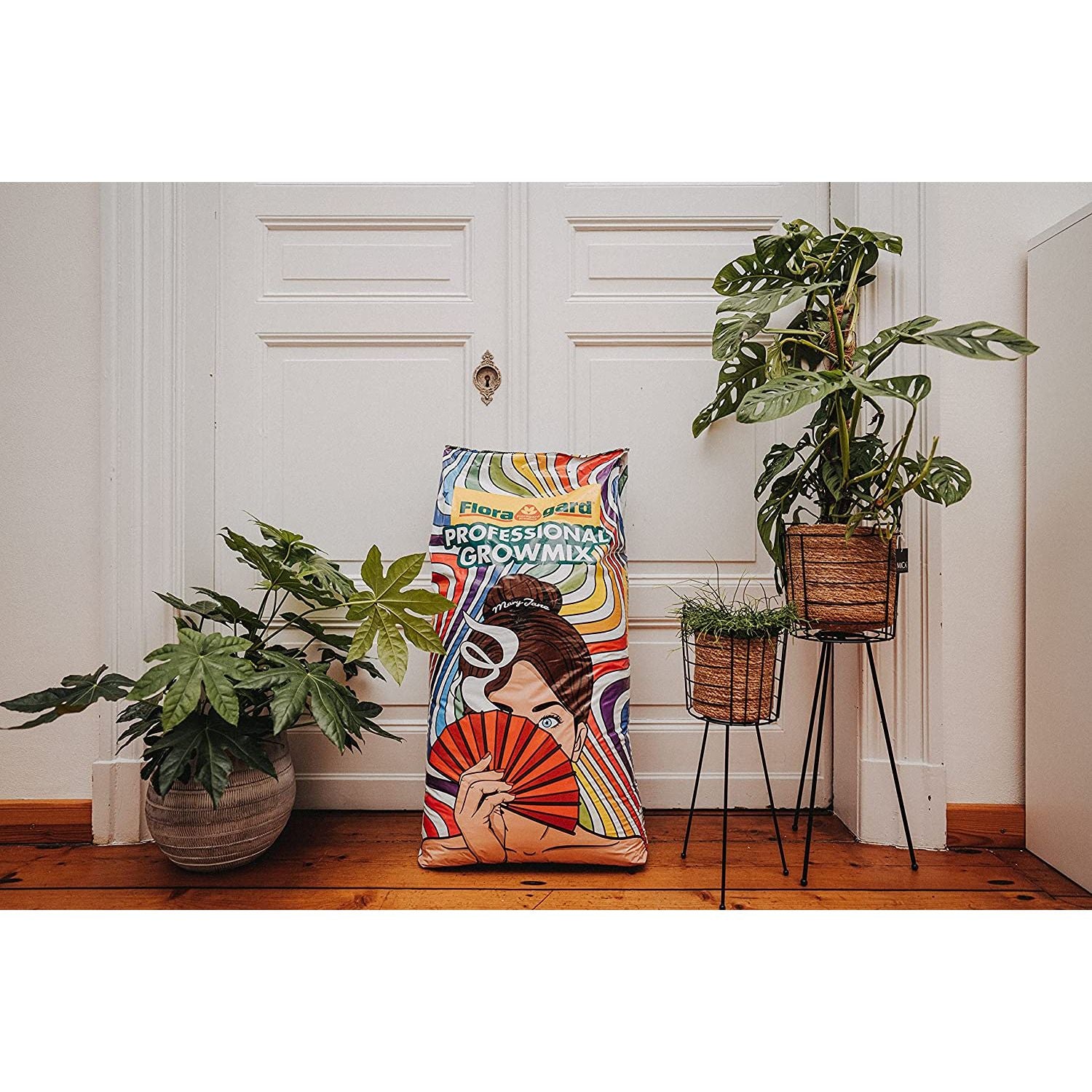 Floragard Professional Growmix 70L, Cannabis Erde Topfsubstrat mit Perlite und Trichoderma