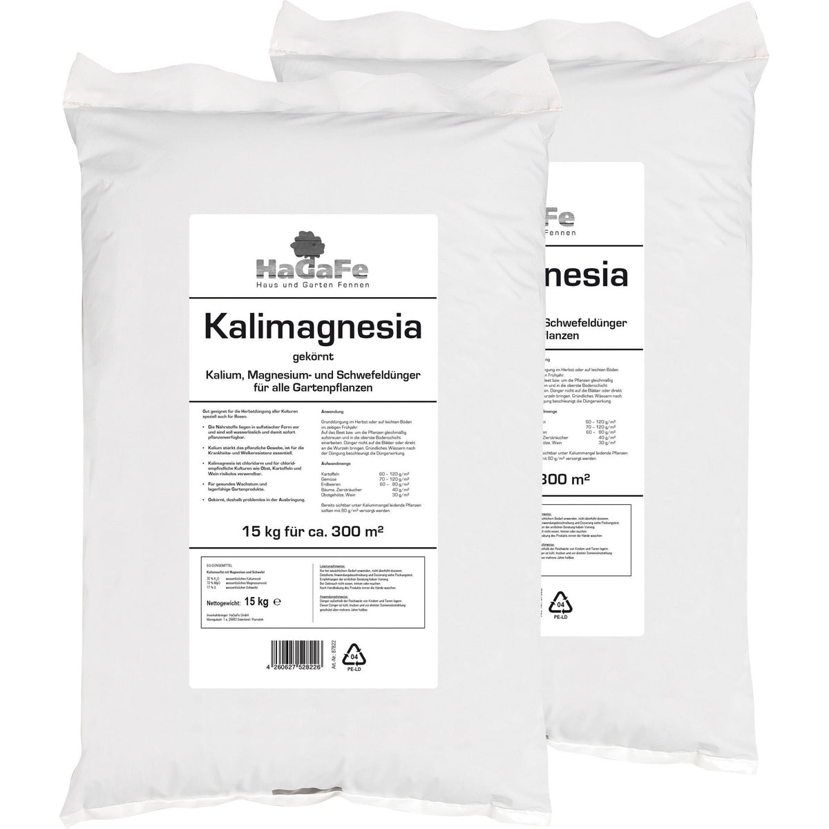 HaGaFe Patentkali Kalimagnesia Kali Dünger Herbstrasendünger Gemüsedün