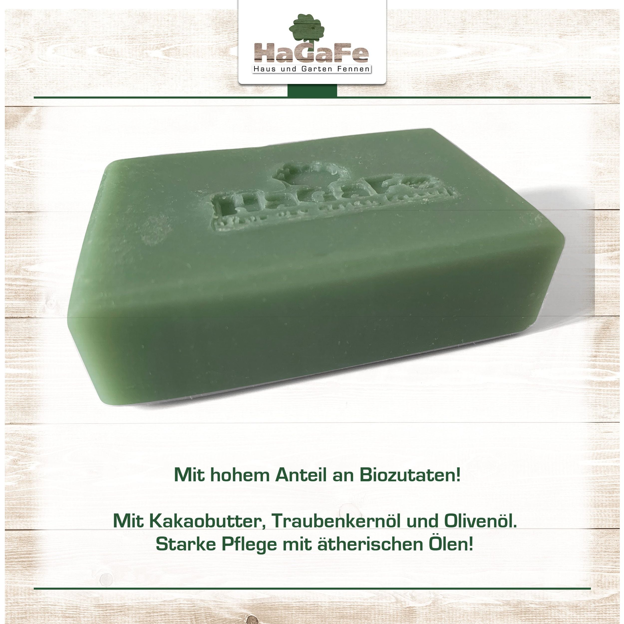 HaGaFe Kräutergartenseife, vegane handgemachte Naturseife, feste Seife, mit Biozutaten