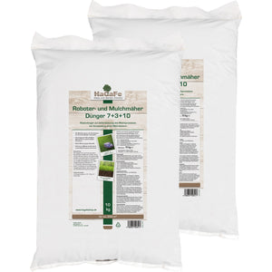 HaGaFe Rasendünger für Mulchmäher und Mähroboter, Rasen Dünger, Spezialdünger mit viel Kalium