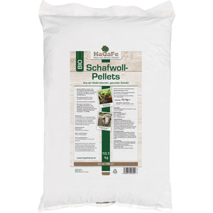 HaGaFe Bio Schafwoll - Pellets, Bio Schafwollpellets, organischer Universaldünger, Gartendünger, aus der Wolle lebender Schafe