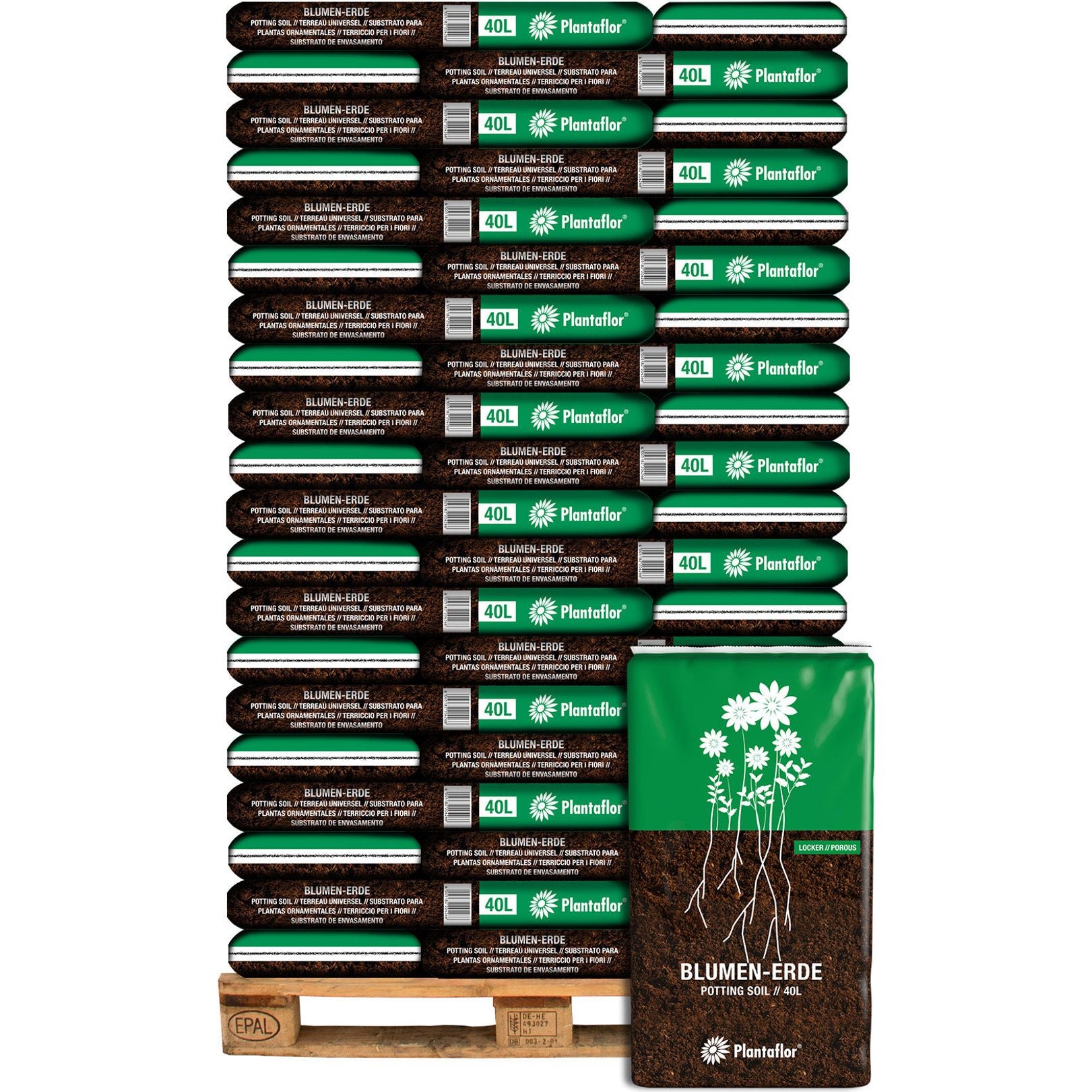 Plantaflor Universalerde Blumenerde Erde zum Topfen und Pflanzen