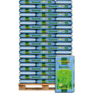 Plantaflor Plus Rasenerde, Spezial Erde für Rasen, Neuanlagen und Ausbesserungen
