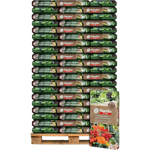 Plantaflor Plus Bio Hochbeeterde, Gemüseerde, torfreduziert, Tomatenerde, Gurkenerde, Paprikaerde