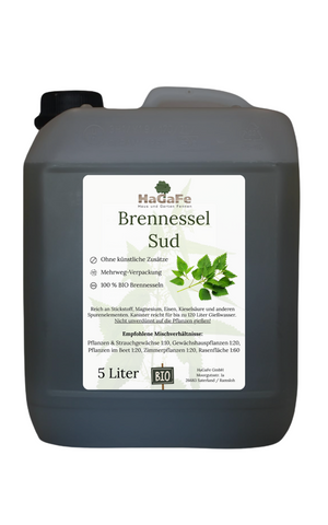 HaGaFe BIO Brennessel Sud 5 Liter Brennesseljauche Brennesseldünger