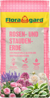 Floragard Rosenerde und Staudenerde, torfreduzierte Spezialerde mit Ton für Rosen und Stauden im Garten und Kübel