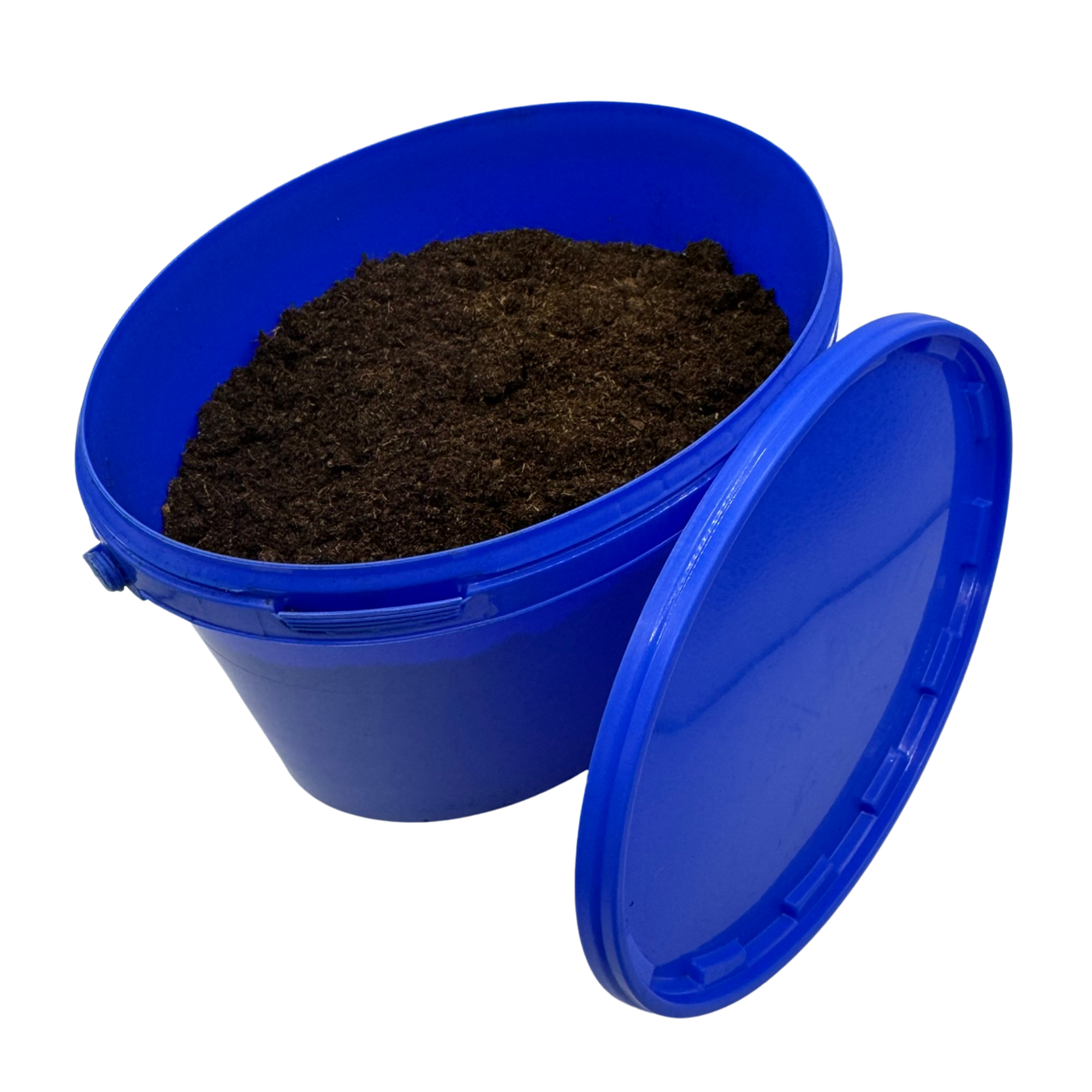 Eimer mit Deckel leer blau oval 2,5L