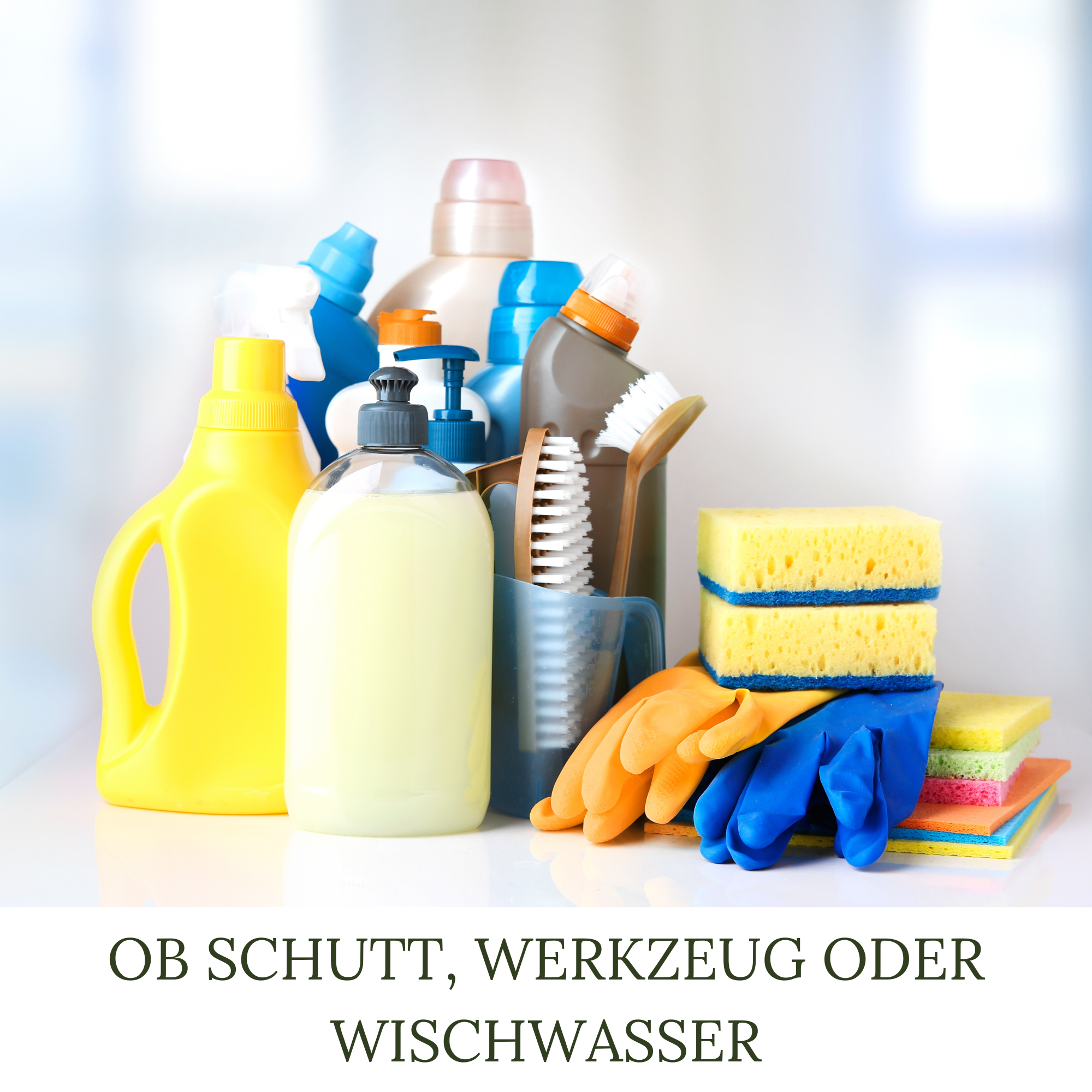 Eimer mit Deckel leer grün oval 18,5L 15x Schutteimer Werkzeugeimer Haushaltseimer