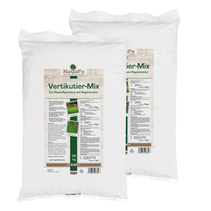 HaGaFe Vertikutier - Mix zur Rasenreparatur und Regeneration, mit Rasensamen, Ton, Bio Dünger und Kalk