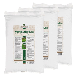 HaGaFe Vertikutier - Mix zur Rasenreparatur und Regeneration, mit Rasensamen, Ton, Bio Dünger und Kalk